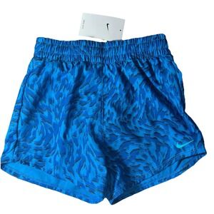 Nike Girl's Shorts Size Small DriFit NEW Blue Active Wear Lined New With Tags